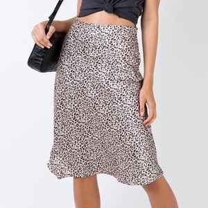 ZAZU MIDI SKIRT LEOPARD